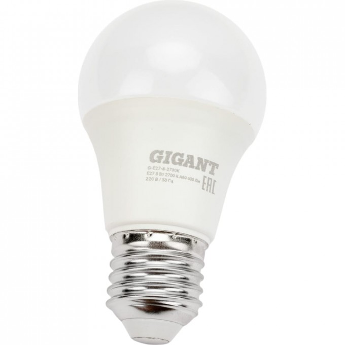 Светодиодная лампа GIGANT G-E27-8-2700K 11817533